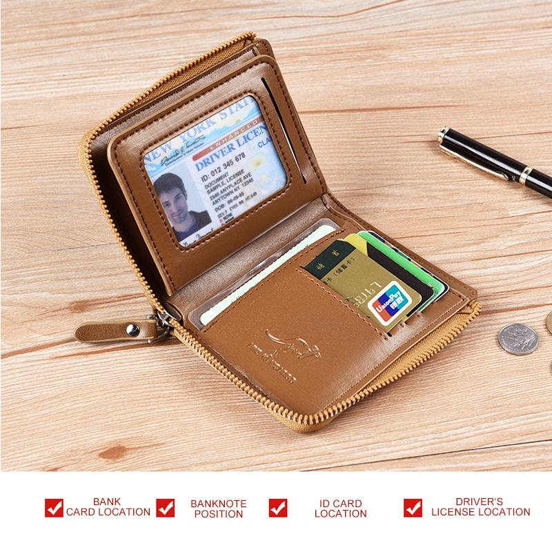 Heren Portemonnee met Rits en RFID Bescherming 7