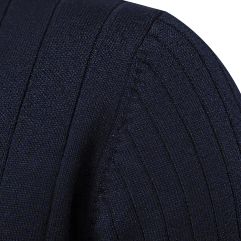 Heren Pullover Trui Rits Casual Katoen 2