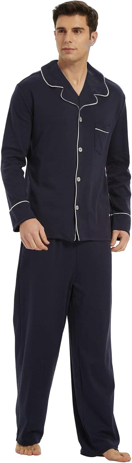 Heren Pyjama Set Comfortabel Klassiek 1