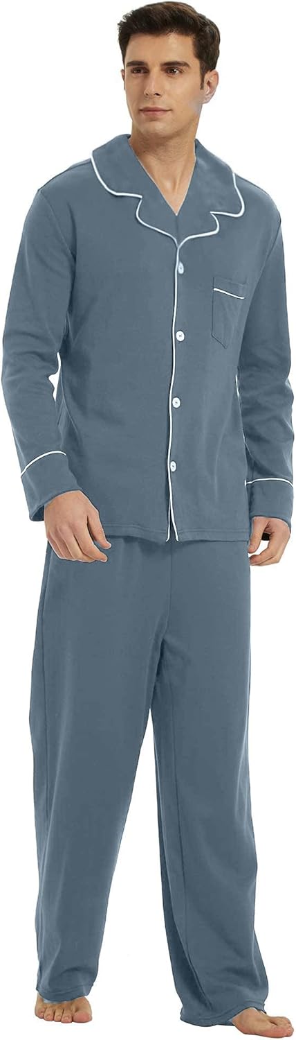 Heren Pyjama Set Comfortabel Klassiek 10