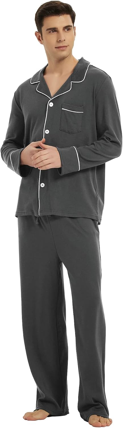 Heren Pyjama Set Comfortabel Klassiek 7