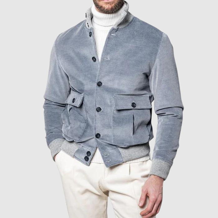 Heren Rib Fluwelen Jas Modern Casual 2