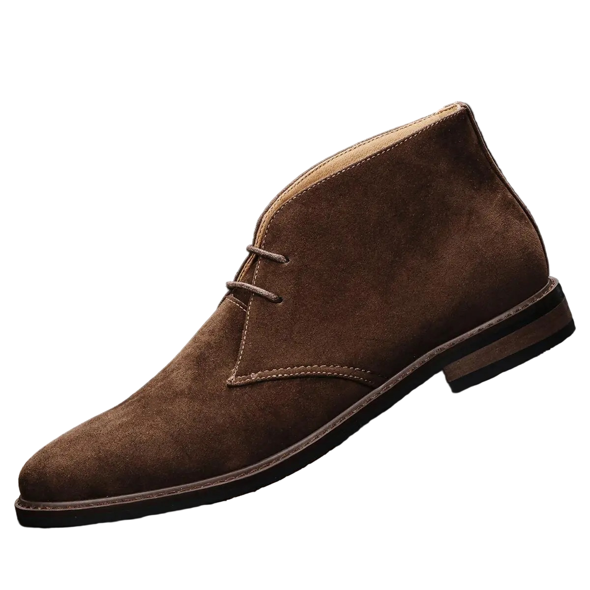 Heren Schoenen Chukka Stövlar van Suède, Bruin, Minimalistisch Ontwerp, Comfortabel voor Diverse Gelegenheden 2