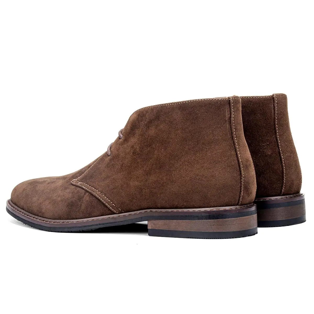 Heren Schoenen Chukka Stövlar van Suède, Bruin, Minimalistisch Ontwerp, Comfortabel voor Diverse Gelegenheden 5