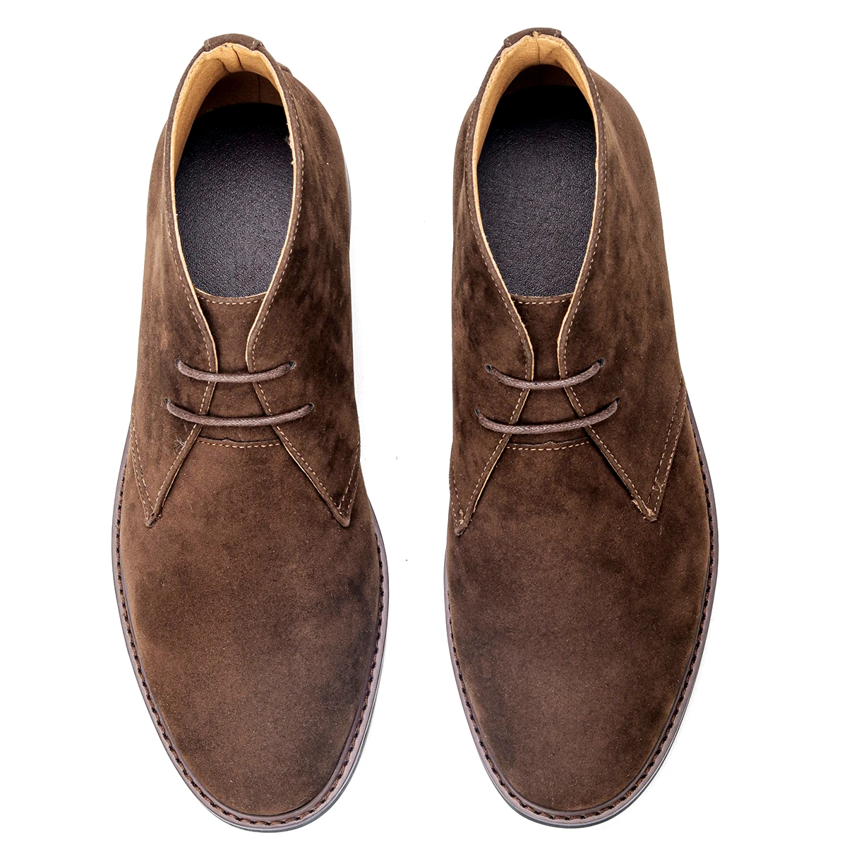 Heren Schoenen Chukka Stövlar van Suède, Bruin, Minimalistisch Ontwerp, Comfortabel voor Diverse Gelegenheden 6