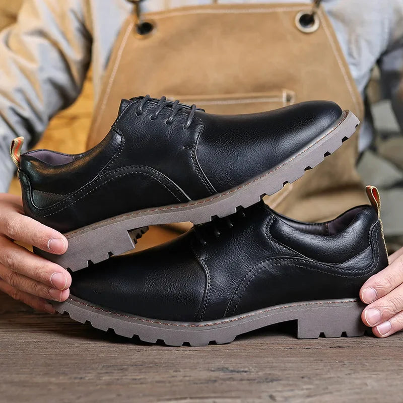 Heren Schoenen Leren Casual British Style 1
