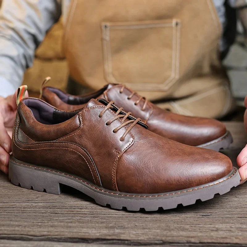 Heren Schoenen Leren Casual British Style 10