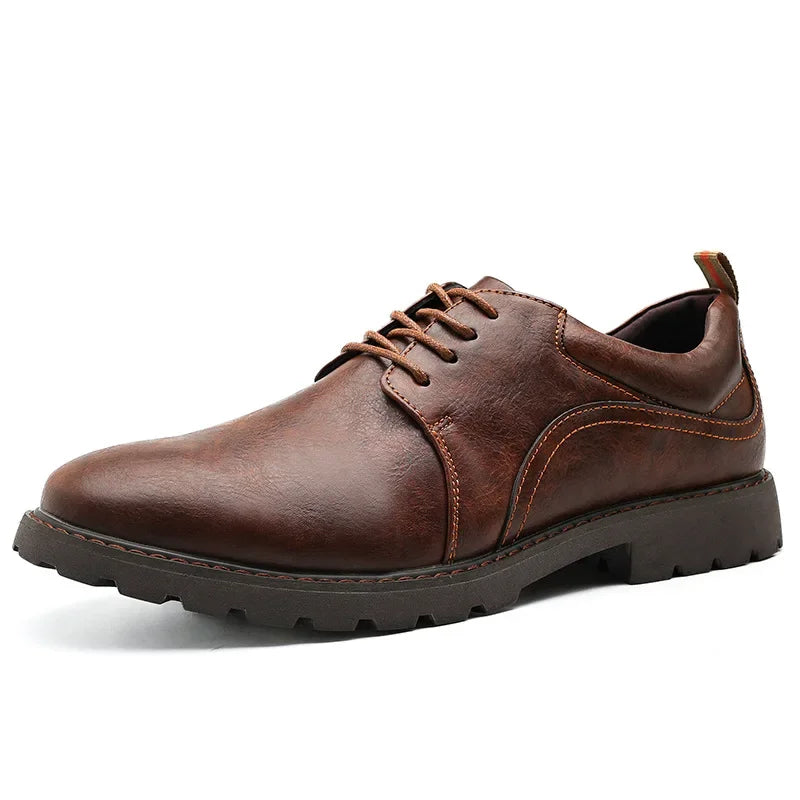 Heren Schoenen Leren Casual British Style 4