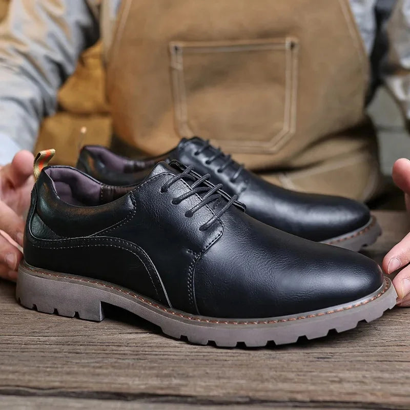 Heren Schoenen Leren Casual British Style 5