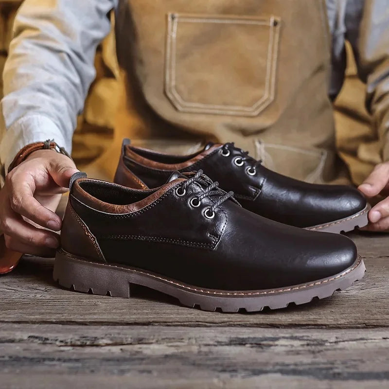 Heren Schoenen Leren Casual British Style 9