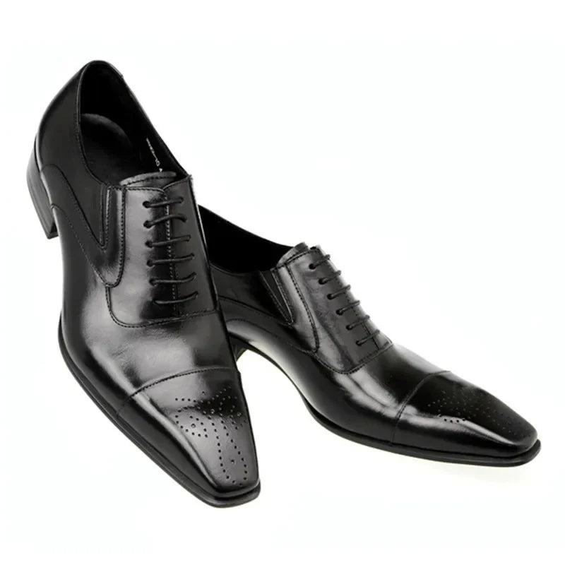 Heren Schoenen Oxford Vetersluiting Britse Casual Stijl 5