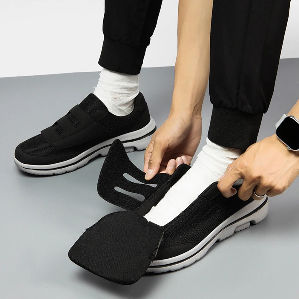 Heren Schoenen Voor Brede Voeten Met Klittenbandsluiting 1