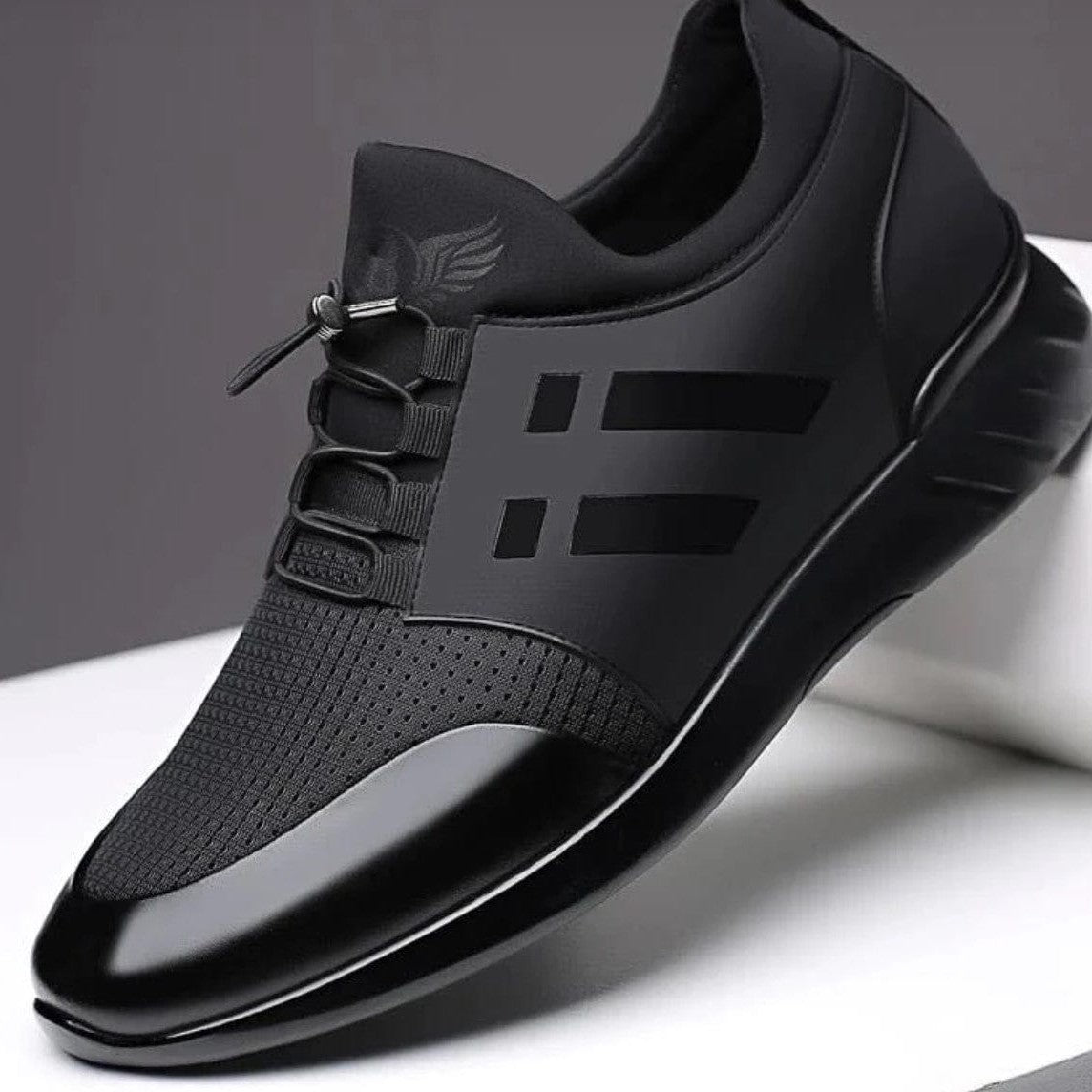 Heren Schoenen van PU-Leder met Comfortabele Rubberzool 0