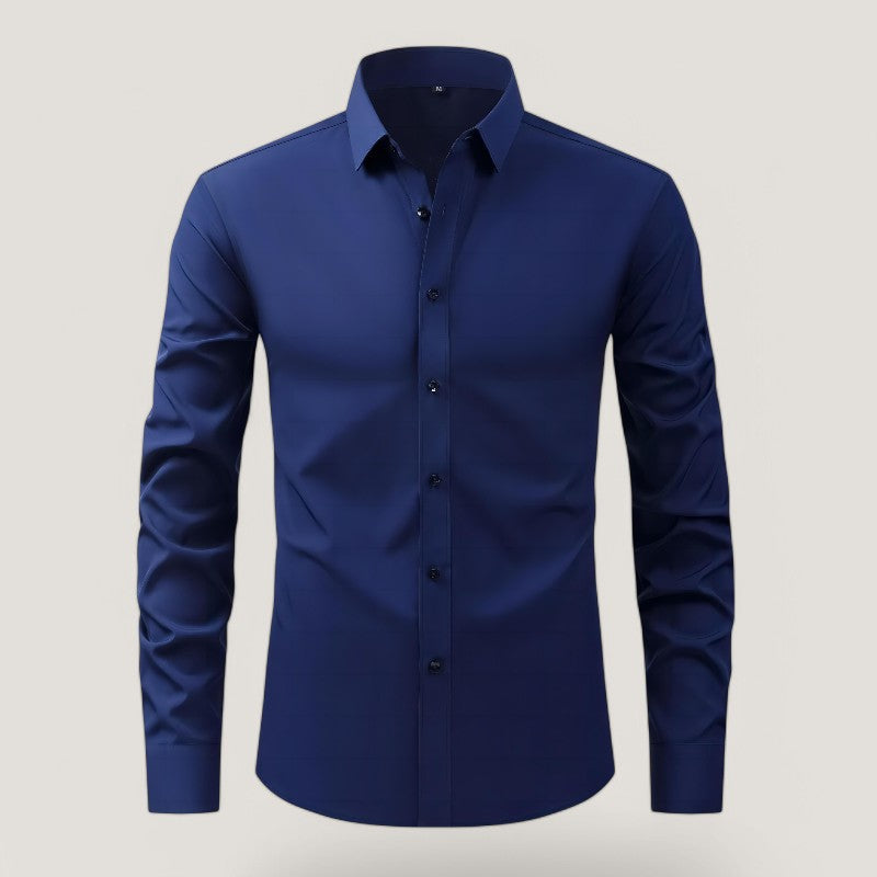 Heren Slim-Fit Overhemd Elastisch en Kreukvrij 6