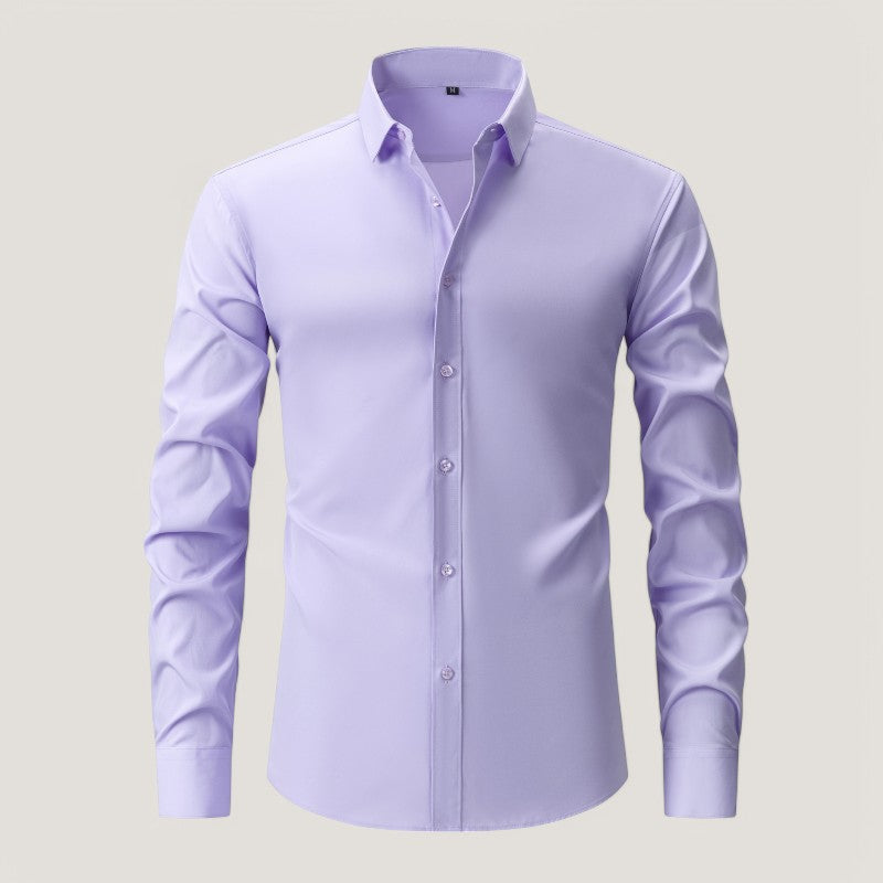 Heren Slim-Fit Overhemd Elastisch en Kreukvrij 8
