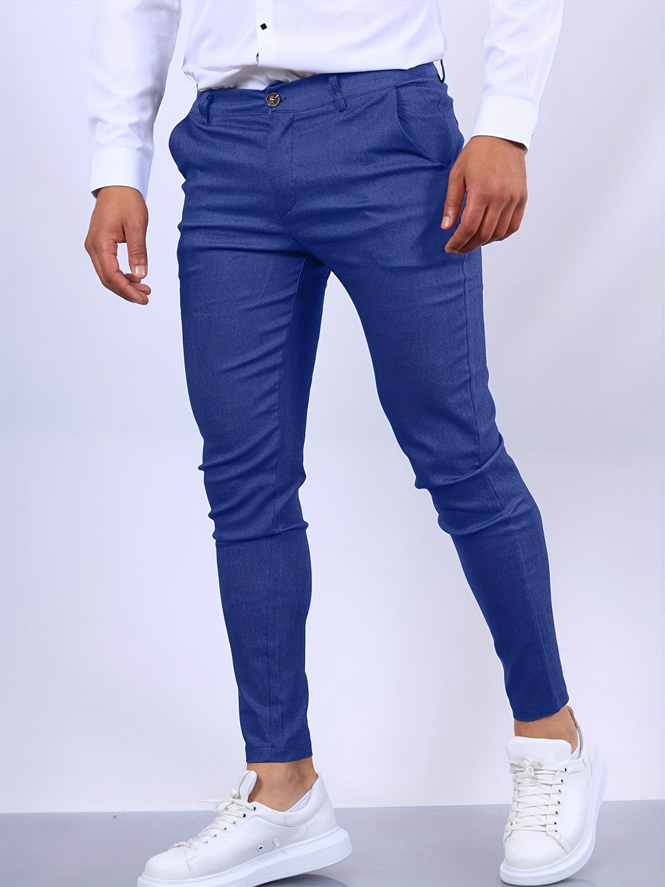 Heren Slim Fit Broek Modern Design 4