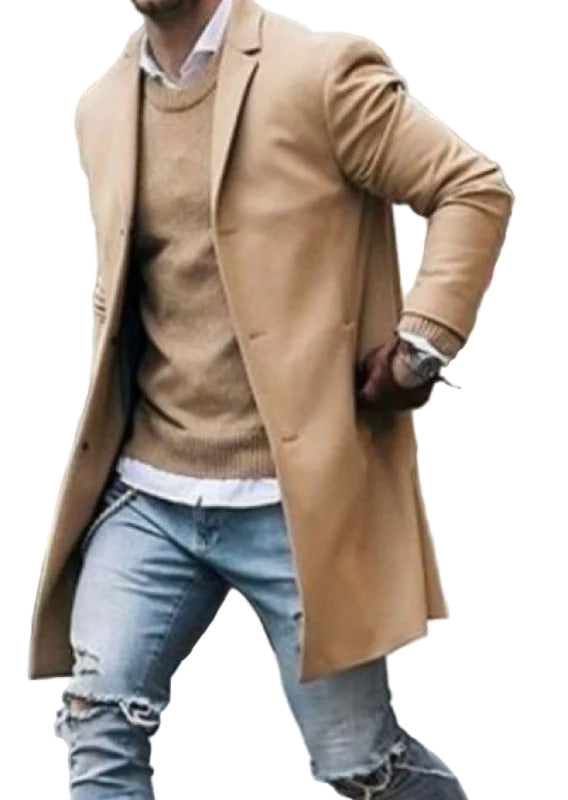 Heren Slim Fit Jacke Wol Winddicht 5