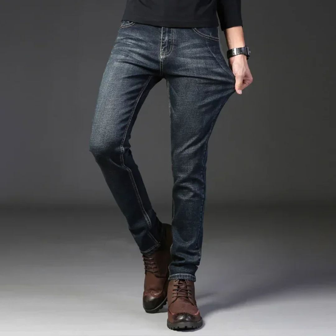 Heren Slim Traveler Jeans Met Flexibele Pasvorm 2