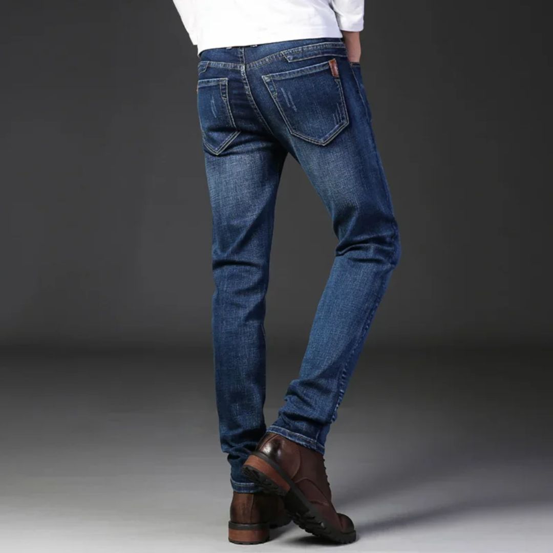 Heren Slim Traveler Jeans Met Flexibele Pasvorm 3