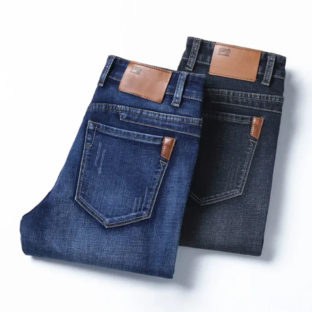 Heren Slim Traveler Jeans Met Flexibele Pasvorm 4