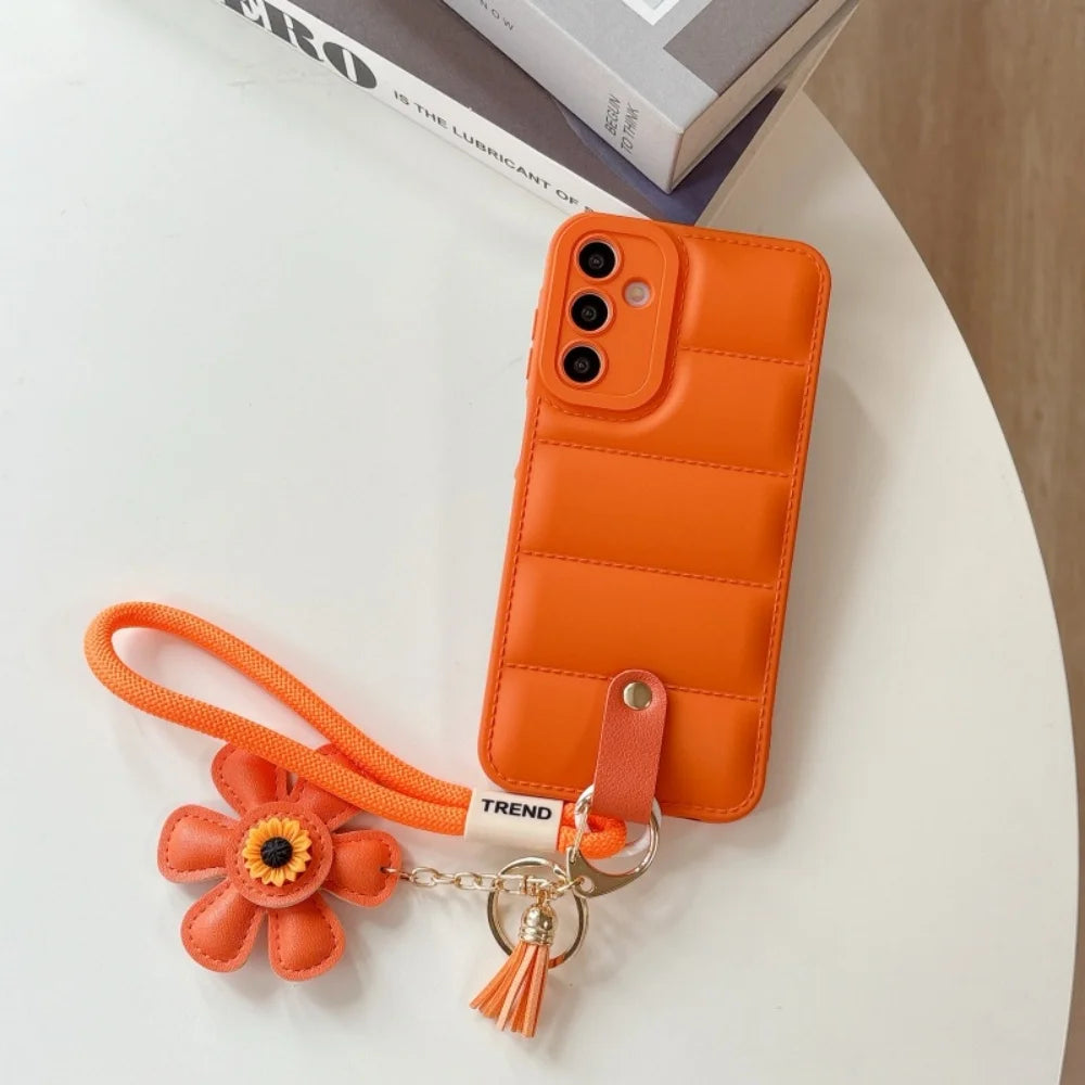 Heren Smartphone Hoesje Met Zonnebloem Design 9