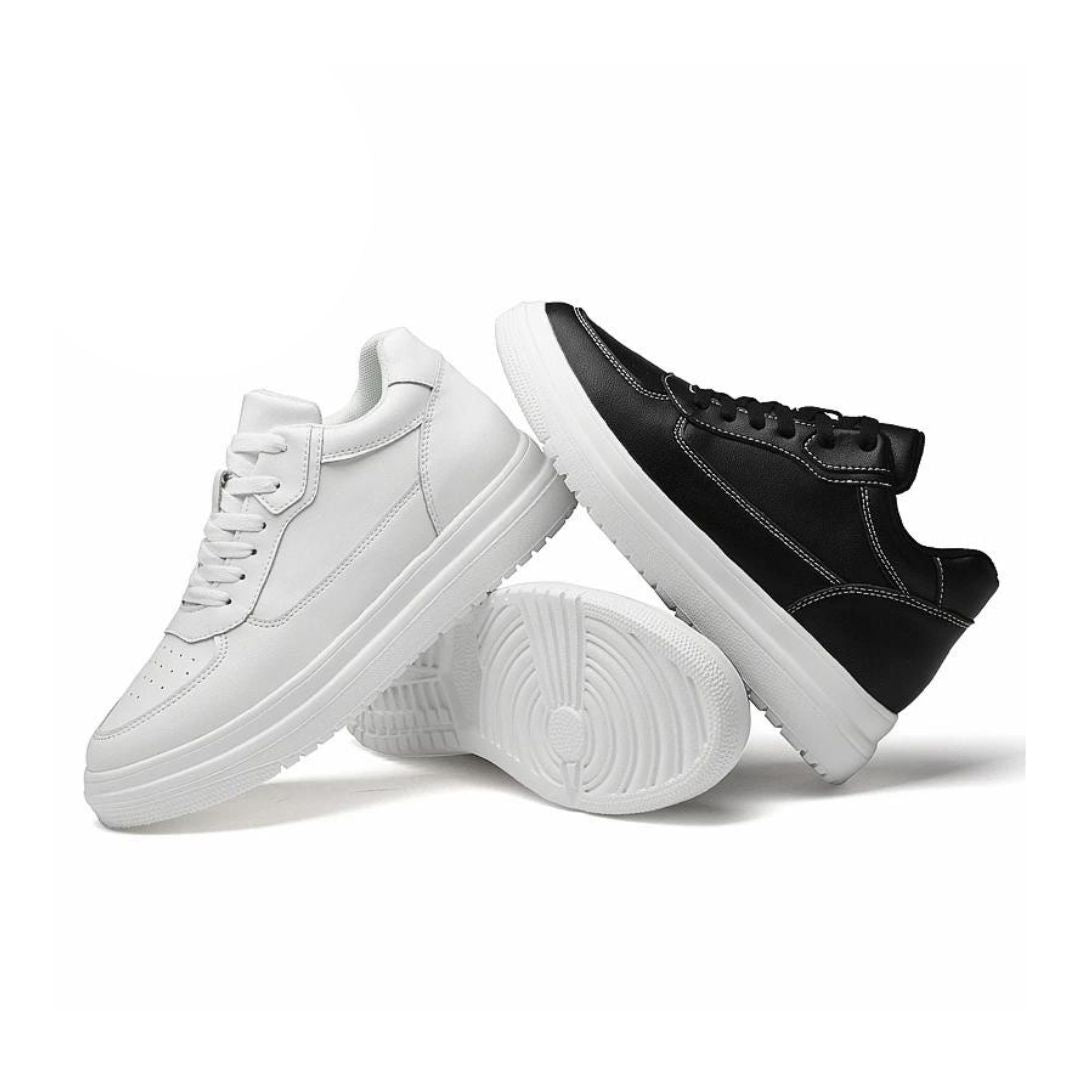 Heren Sneakers Verhoogd Casual Minimalistisch PU Leer 4