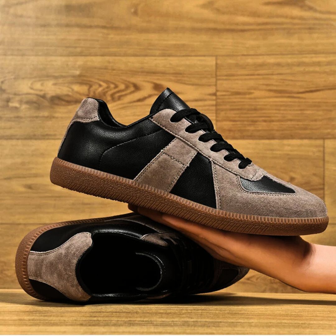 Heren Sneakers van Leer en Suède met Comfortabele Inlegzool 7