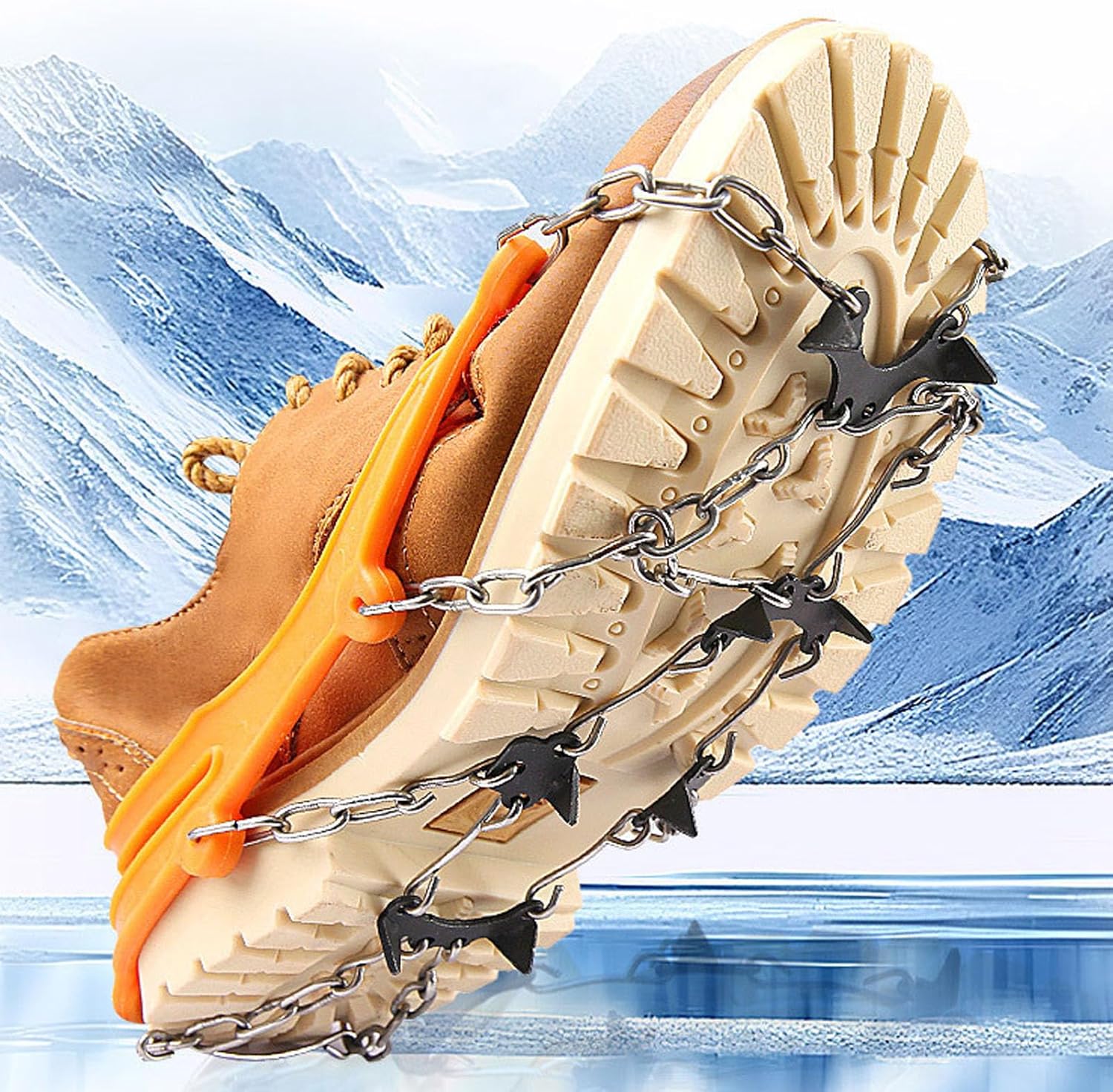 Heren Spikes voor Winterse Activiteiten met Ketting 2