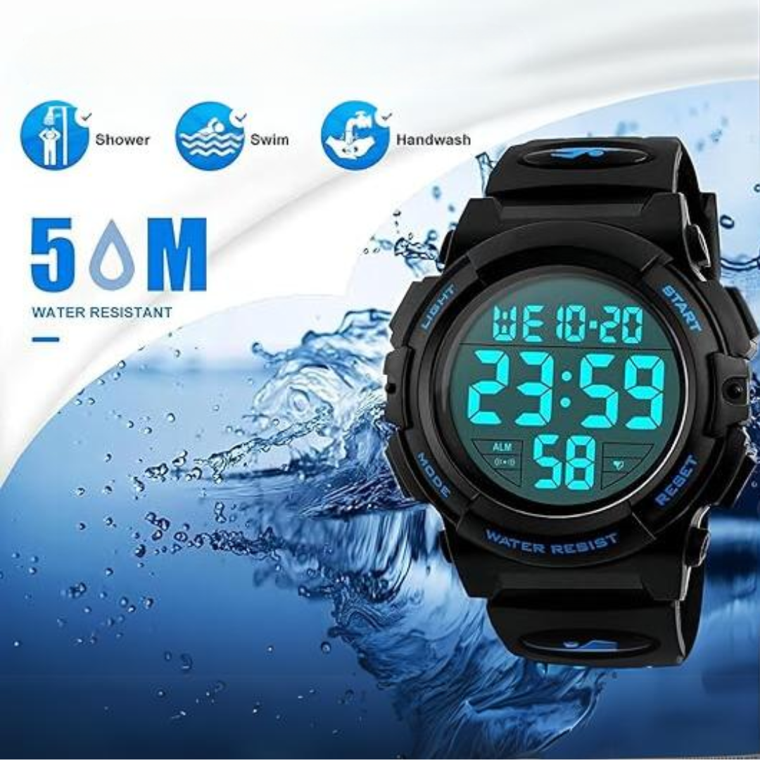 Heren Sporthorloge Digitaal Waterdicht met Groot LED-display 4