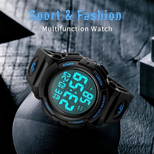 Heren Sporthorloge Digitaal Waterdicht met Groot LED-display 5