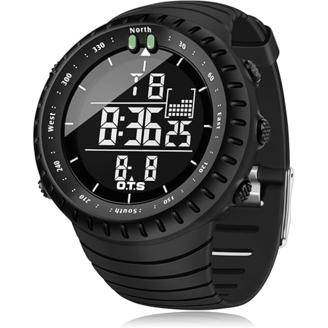 Heren Sporthorloge Digitale Tactisch Waterdicht met Stopwatch en LED Verlichting 0