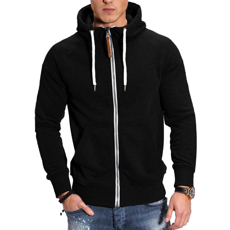 Heren Sportieve Jas met Kap en Raglan Mouwen 8