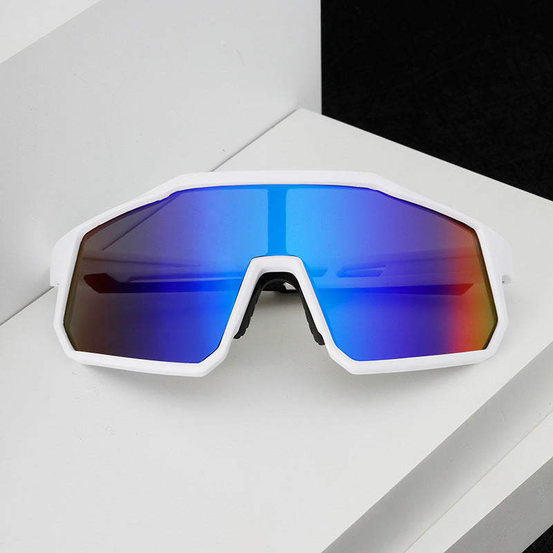 Heren Sports Shield Zonnebril Aerodynamisch Design 2
