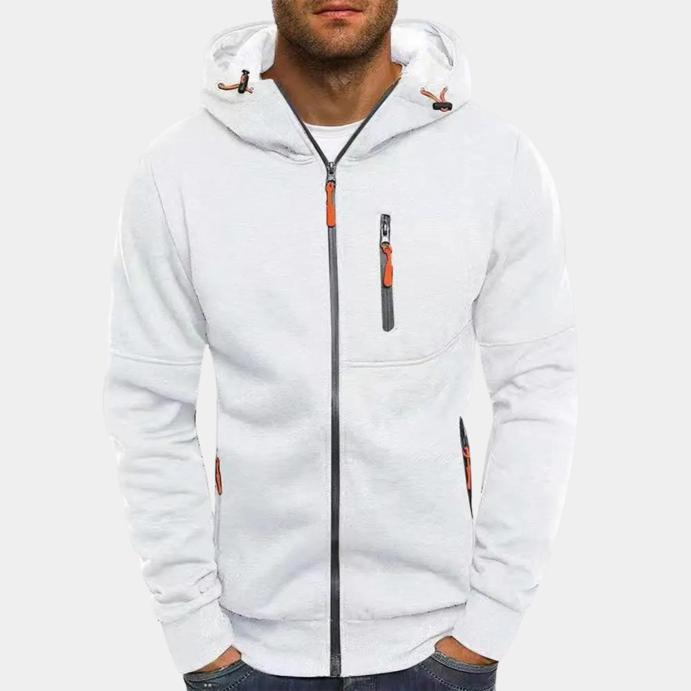 Heren Sweater met Rits en Capuchon 10