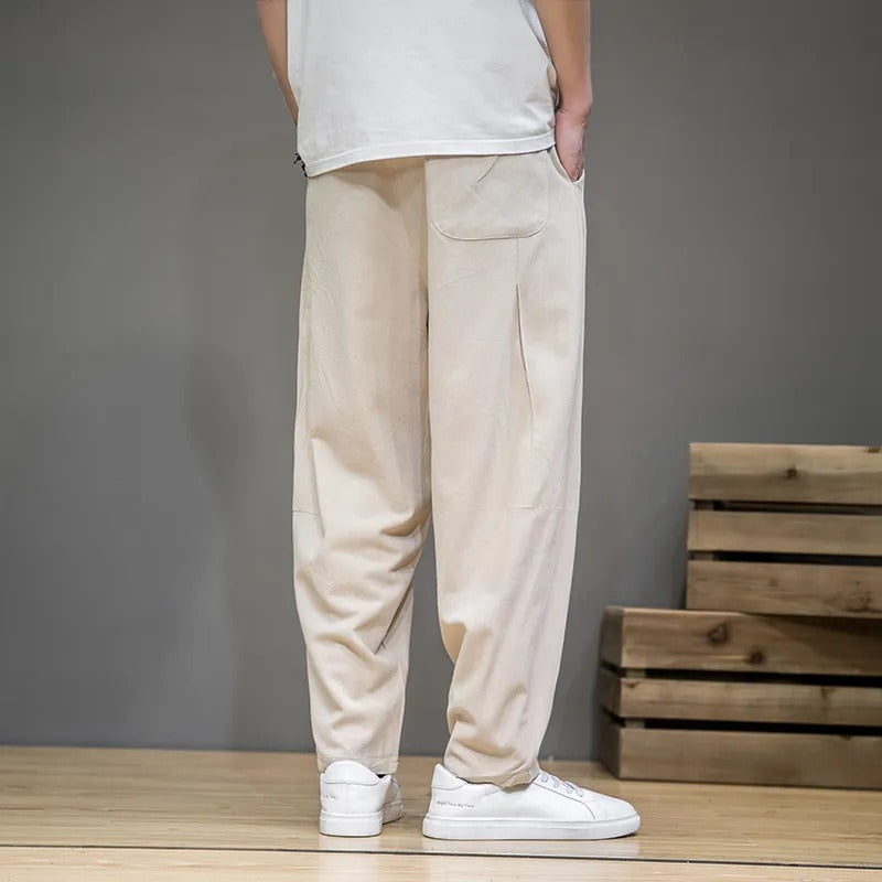 Heren Sweatpants Casual Katoen-Linnen Joggingbroek Man 1