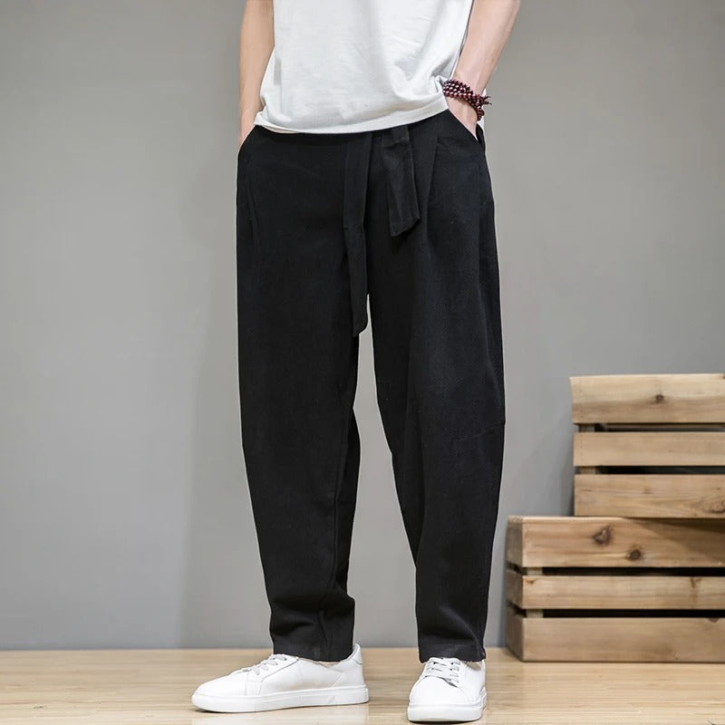 Heren Sweatpants Casual Katoen-Linnen Joggingbroek Man 5