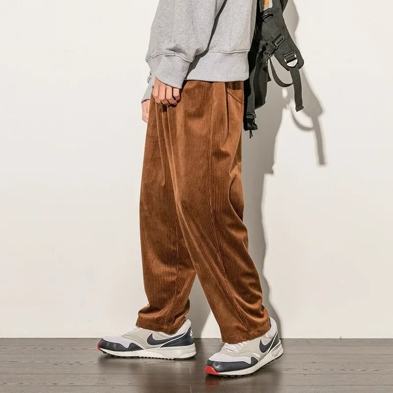 Heren Sweatpants Comfortabele Katoen Corduroy Casual 1