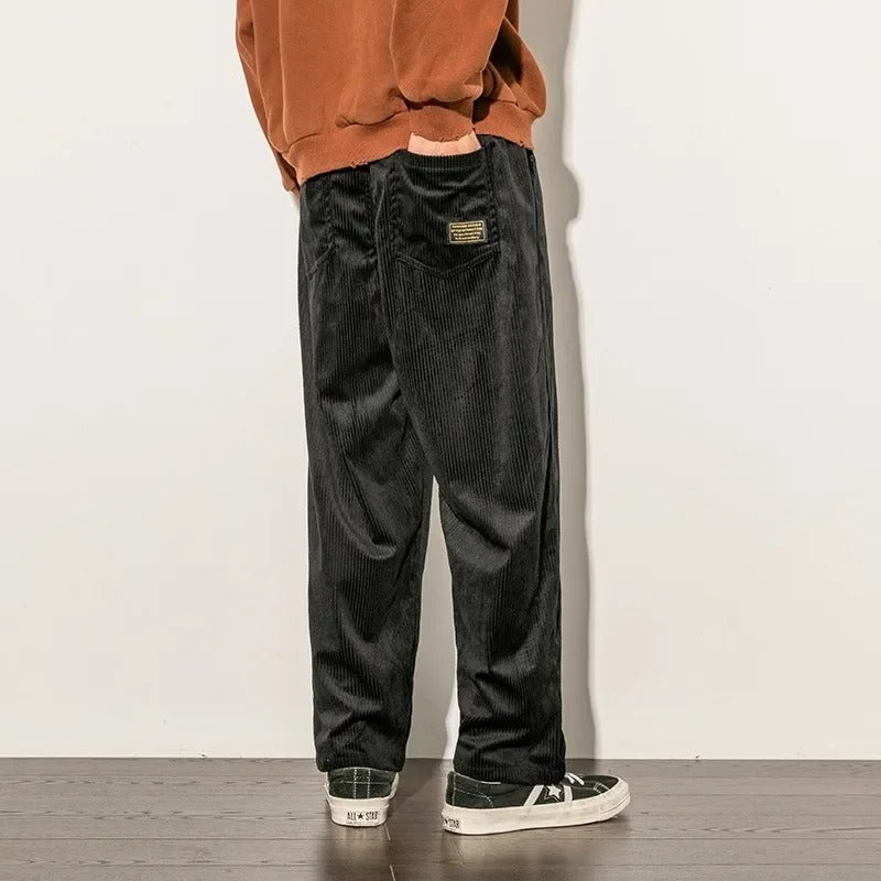 Heren Sweatpants Comfortabele Katoen Corduroy Casual 3