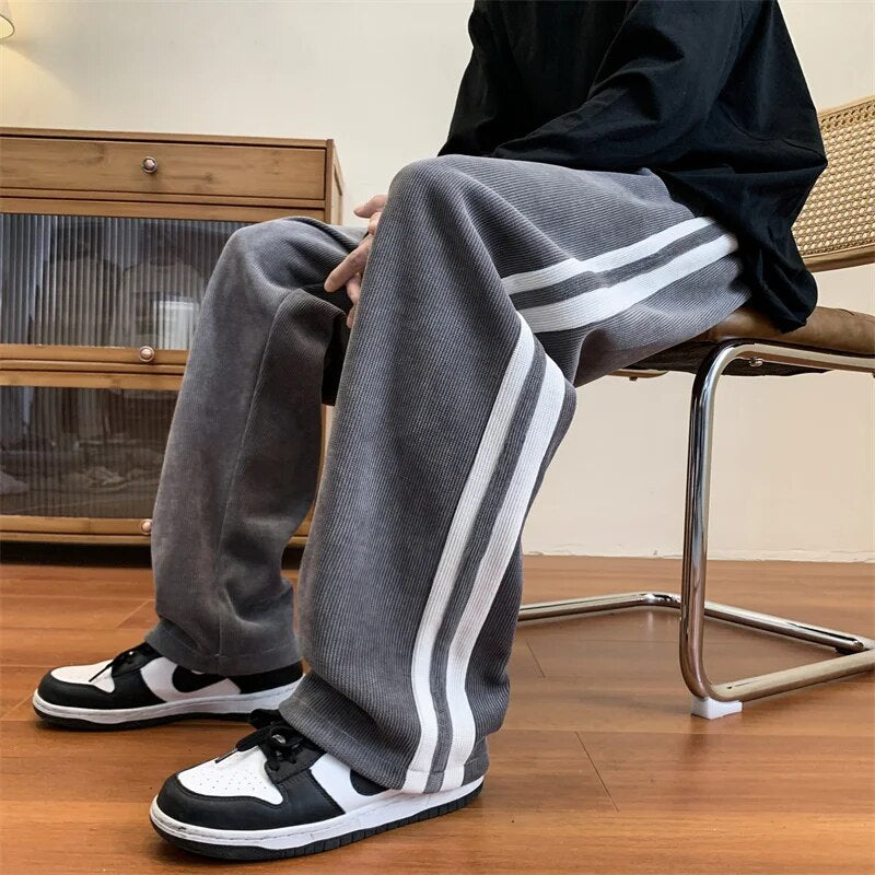 Heren Sweatpants Corduroy Zacht Katoen Casual Comfortabele Pasvorm 3