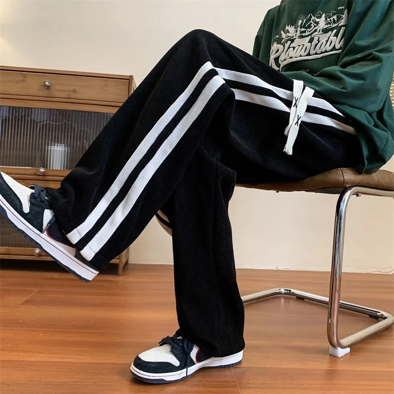 Heren Sweatpants Corduroy Zacht Katoen Casual Comfortabele Pasvorm 5
