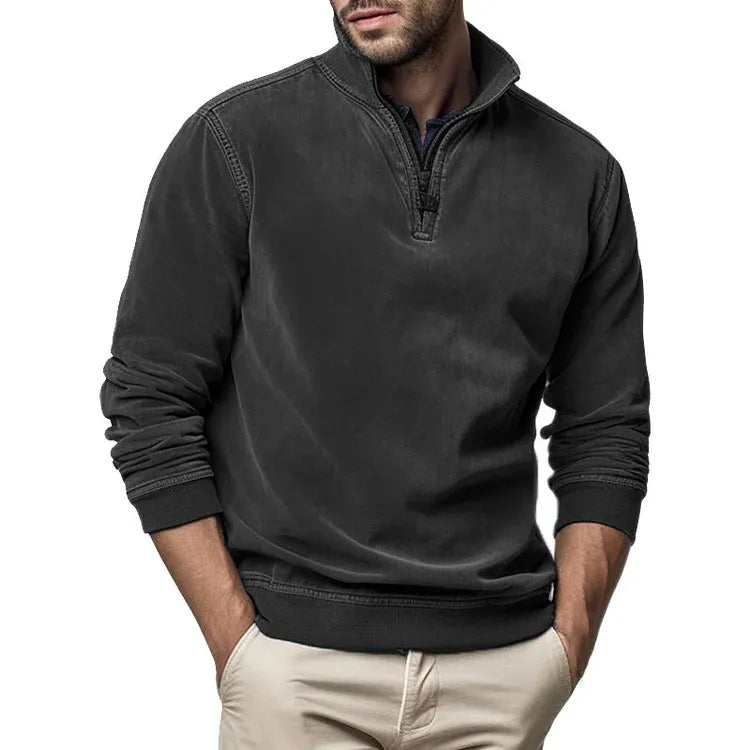 Heren Sweatshirt Vintage Stijl voor Casual Comfort 4