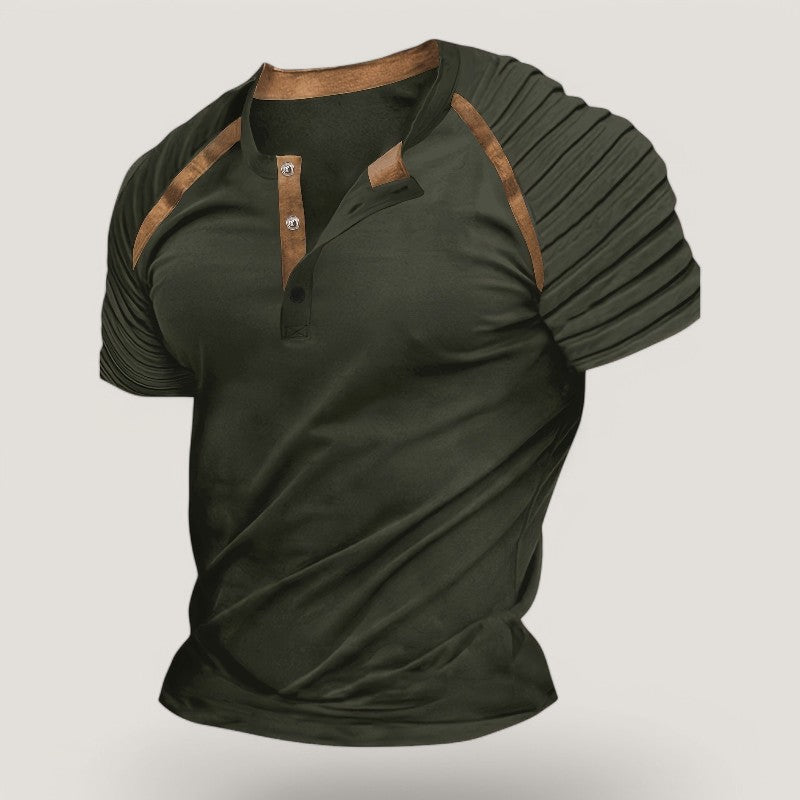 Heren T-Shirt Casual Gestreept Polyester voor Zomeruitjes 6