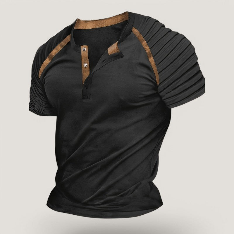 Heren T-Shirt Casual Gestreept Polyester voor Zomeruitjes 7