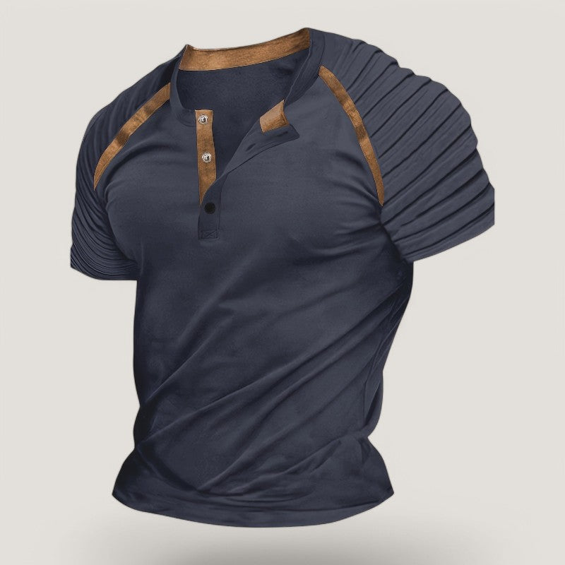 Heren T-Shirt Casual Gestreept Polyester voor Zomeruitjes 8