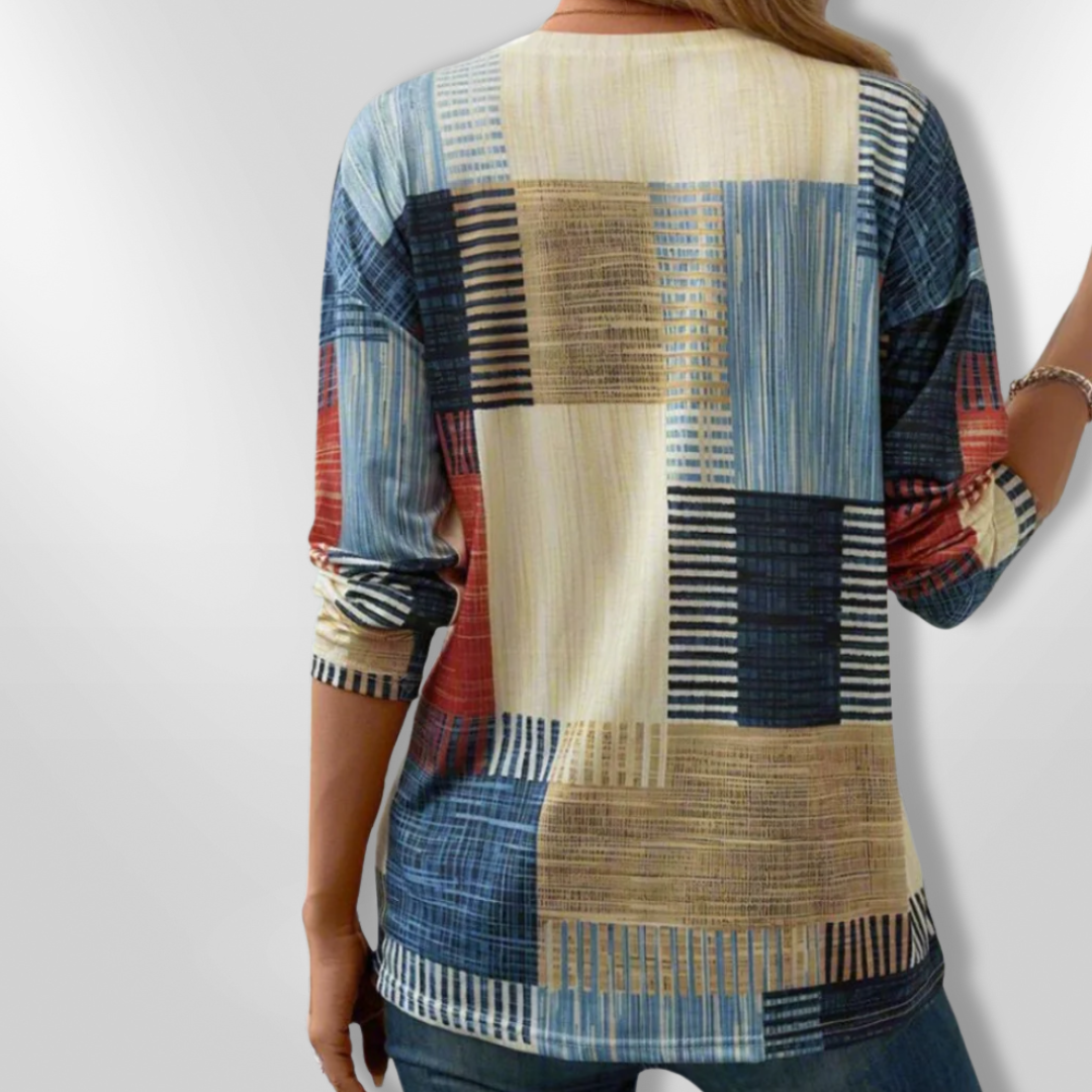 Heren T-shirt Geometrisch Patroon Casual Katoen 3