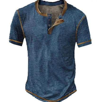 Heren T-shirt Lange Mouw Vintage Stijl 1