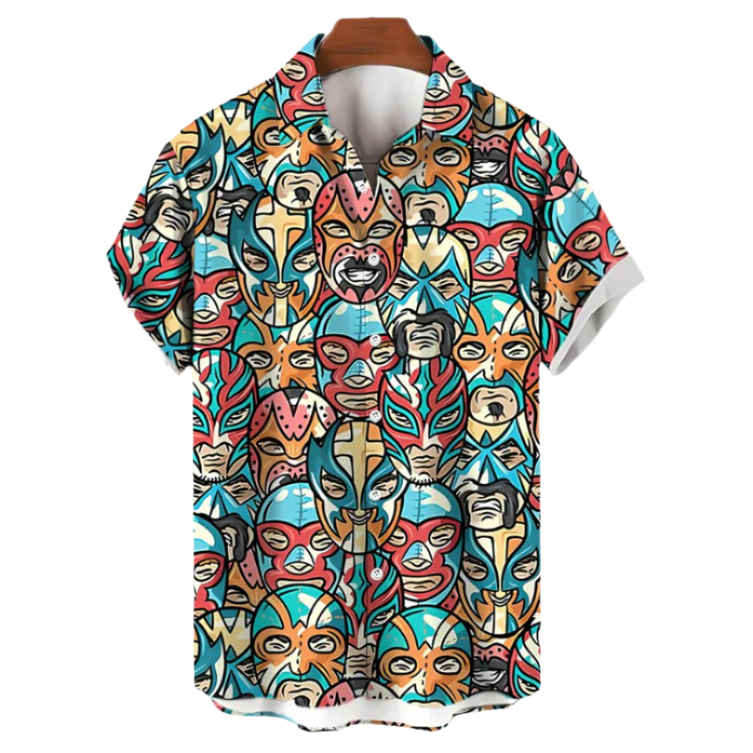 Heren T-shirt Lucha Legends Ontspannen Stijl 0