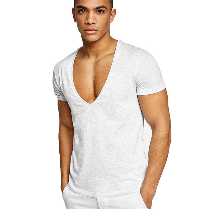 Heren T-shirt V-hals Casual Stijl 3
