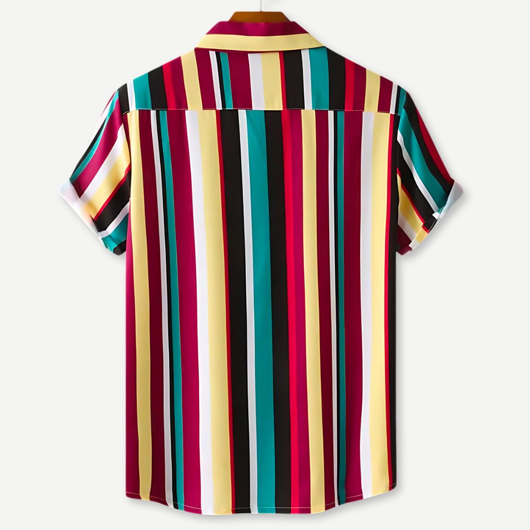 Heren T Shirt Gestreept Casual Katoen Ademend 2