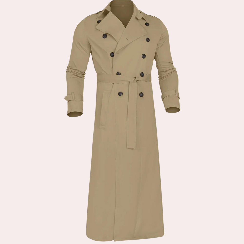 Heren Trenchcoat Casual Stijl Voor Herfst En Winter 3